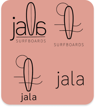 project cover image of a logo designed for a surfshop