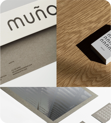 image showing some branding assets for Munoz